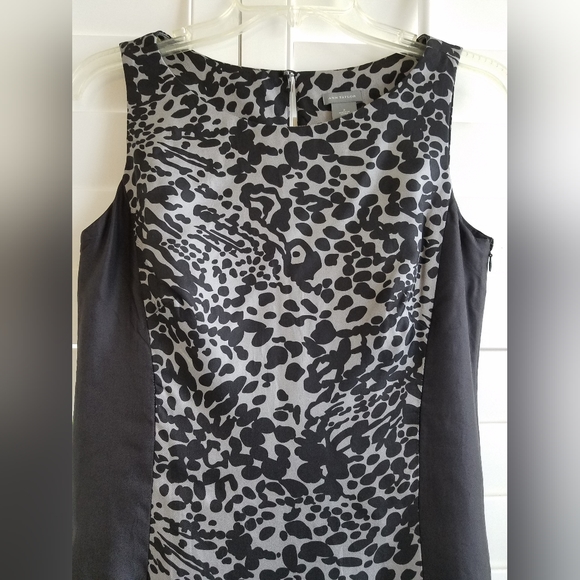 NEW - Ann Taylor Black and Gray Animal-Print Shift Dress -- Size 2 - Picture 2 of 7